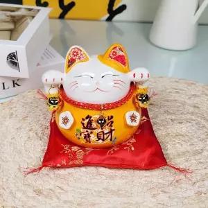 [하프클럽/셀럽하우스]일본도자기 마네키네코 일본도자기저금통 마네키네코동전보관