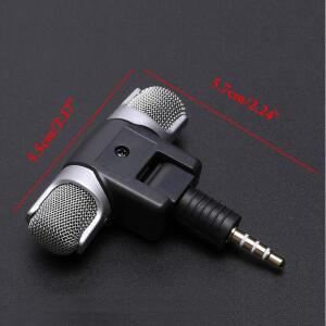 미니 3.5mm 잭 마이크, 녹음용 스테레오 휴대폰 스튜디오 인터뷰 스마트폰용