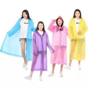 [제이큐]고탄력 방수원단 레인코트 EVA 4color 여성 남성 여자 우비 우의 비옷