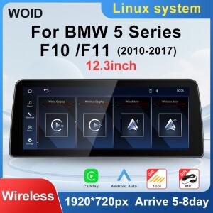 무선 Carplay 안드로이드 자동 디스플레이 터치 스크린 BMW 5 시리즈 520Li 523 525 530 F10 F11 CIC NBT