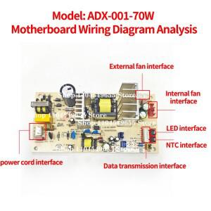 ADX-001-70W 110-220V 와인 쿨러 전원 공급 장치 회로 기판 마더보드 액세서리 시가