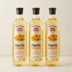 사조 카놀라유 900mL, 3개