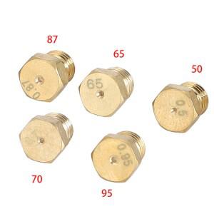 5PCS 버너 가스 호브 LPG 변환 키트 제트기 50 65 70 87 95 스토브 용 황동 노즐 프로판