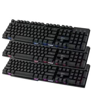 USB 청축키보드 LED 저소음 게이밍 키보드 생활방수