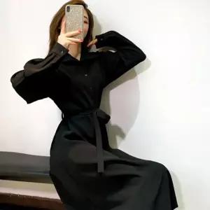 30대 40대 모임룩 하객룩 카라 블랙원피스 롱스커트 연말룩 긴치마 데이트룩 주말코디