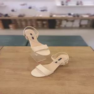 세라   2color  여성 소가죽 발목 스트랩 샌들 6cm  A23S401