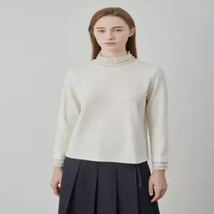 올리이바로렌 레이스 패치티셔츠VOBAL5S1111