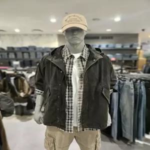 버커루  남성  CN 가먼트다잉 후드 야상 숏 점퍼  B251JP105P