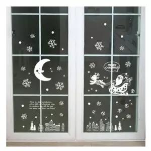 크리스마스 겨울X-MAS 스티커 밤하늘산타 FDX-2101