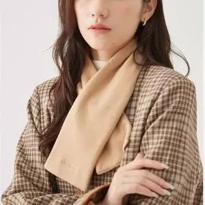 [제이큐]스카프 방한 커플 머플러 단색목도리 벨벳 남여공용 겨울철 필수템