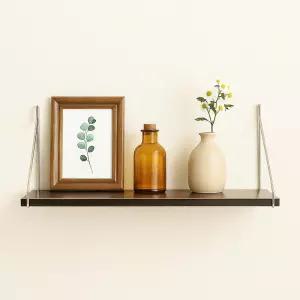 공간데코 무타공 벽선반 (50x19.5cm) (월넛)