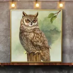 홈스타일링 부엉이그림 액자 50G OWL9 풍수그림 돈들어오는