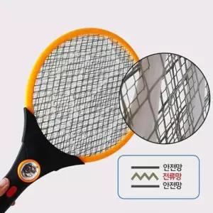 여름 필수품 충전식 LED 전기 모기채 전기파리채