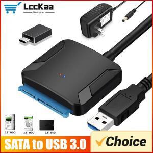 2.5/3.5인치 SSD HDD SATA III 하드 드라이브 디스크 변환기용 SATA-USB 3.0 어댑터 케이블 (UASP 지원, 12
