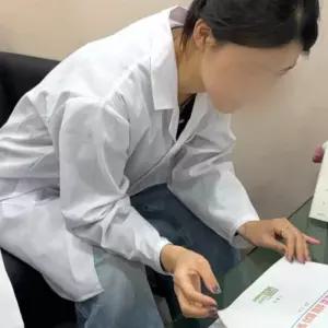 화학실험복 의료가운 약사 M약사 의사 대학생 병원 영양사 실습 실험실 연구원 흰색