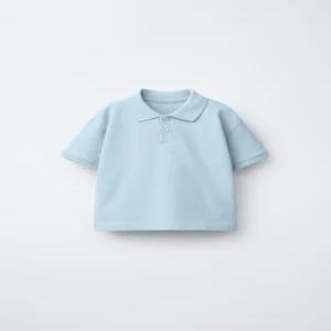 국내배송 ZARA 자라 피케 플레인 폴로셔츠 라이트 블루 1887505406 2122653