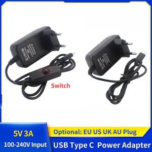 AC 전원 공급 장치 USB 타입 스위치 어댑터 EU 미국 플러그 입력 100-240V 오렌지 파이 3 4 LTS 용 5V