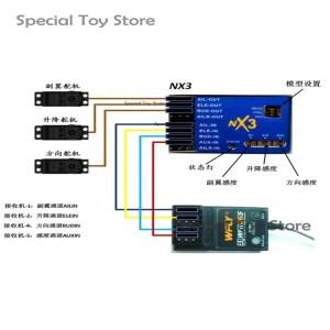 자이로 안정 장치가 장착된 NX3 Evo 3D 비행 컨트롤러, 초보자 및 DIY 교육 프로젝트를  스마트 RC 제어 시