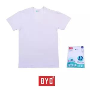 (BYC) 데오니아 가공 남성 란우 백색 반팔 빅사이즈