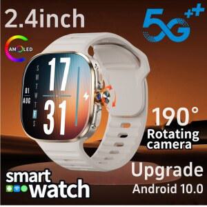 M99 스마트워치 5G 2.4인치 아몰레드 스크린 900W 회전 카메라 WIFI GPS 위치 나침반 NFC 블루투스 스마트워치 남녀공용