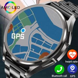 Watch 6 클래식 Smartwatch 남자 GPS 야외 스포츠 건강 심박수 모니터 방수 블루투스 통화 스마트 시계 2025 New