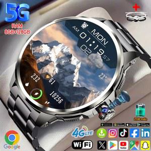 5G/4G 전체 Netcom 8GB 128GB RAM 스마트 시계 1.95 인치 720 720 AMOLED 2100mah 배터리 900W 카메라 GPS W F Google APPS Smartwatch