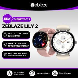 신상 2025 Zeblaze LILY 2 음성 호출 여성 Smartwatch 더블 스트랩 1.2 HD AMOLED 디스플레이 건강 모니터링 스포츠 스마트 시계