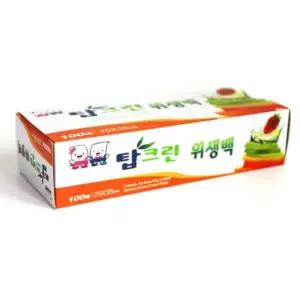 일회용 25x35cm 비닐봉투 탑크린 비닐팩 위생팩 100매