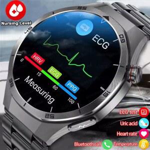2025 신형 ECG PPG 3중 고급 치료 스마트워치 지질 요산 혈압 스마트워치 남성용 NFC 스포츠 HD 통화 건강 시계