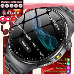 2026 신형 정확한 진단 ECG 스마트워치 체지방 혈중산소 혈압 건강 스포츠 HD AMOLED 스크린 통화 스마트워치 남녀공용
