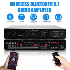 AV 369BT 블루투스 5.1 사운드 스피커 AMP 스테레오 오디오 앰프 리시버 6채널 홈 시어터 오디오 스테레오 시스템 구성품