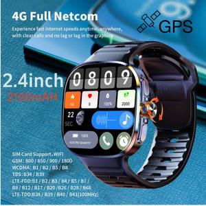 M99 스마트 시계 안드로이드 10.0 Sim 카드가 장착된 스마트 워치 로터리 카메라 GPS WIFI 나침반 512GB 스토리지 2.4인치 더 큰 Amoled 화면