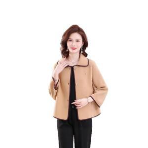 여성 모직 반코트 고급 가을 코트