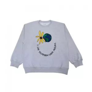 MEDIUMS Mother Earth 오가닉 코튼 맨투맨 - Gray 2361113
