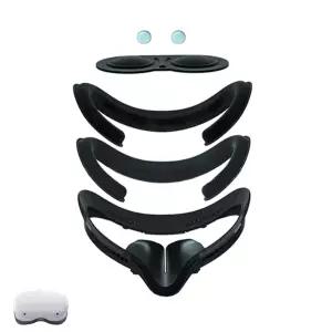 [VR연구소] 오큘러스 퀘스트2 환기 와이드 인터페이스 안면폼 5in1 흑어환기 대체 악세사리