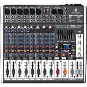 베링거 X1222USB 음향 믹서 오디오 콘솔 USB FX엔진 저소음