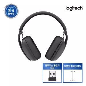 로지텍코리아 ZONE VIBE 100 존바이브 100 오버이어 블루투스 무선 헤드셋 헤드폰 그라파이트