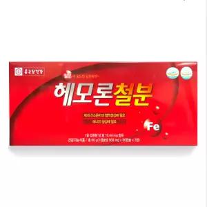 종근당 헤모론 철분제 플러스 엽산 칼슘 아연 비타민C 비타민B 60캡슐 x 2박스 120캡슐