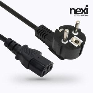 넥시 NX1537 AC 220V 10A 전원 파워 케이블 0.5M NX-PC005 전원코드 0.75mm x 3C 컴퓨터 PC 전원
