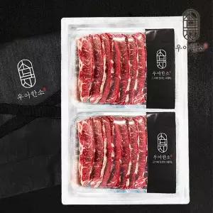 [바로배송][냉동][우아한소] 프리미엄 LA갈비 선물세트 (2kg+2kg) 4kg