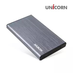 유니콘 USB3.2 Gen2 10Bbps C타입 SSD HDD 2.5인치 외장하드케이스 알루미늄 HC-7000C