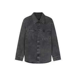 [하프클럽/지이크]데님 빅 포켓 셔츠 블랙 (PJBAH5013)