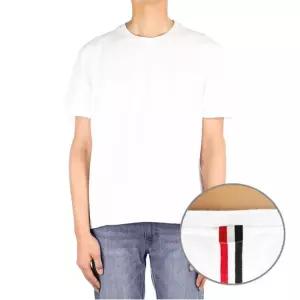 [톰브라운] 24SS 남성 스트라이프 반팔 티셔츠 (MJS056A 00050 100)