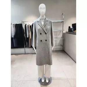 [여주점][NICE CLAUP][나이스클랍] 베이직핏 더블버튼 롱 기장 핸드메이드 코트 A261MWC955