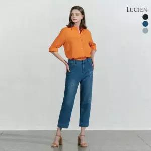 루시앙 더컬렉션 큐빅 데님팬츠 3color)