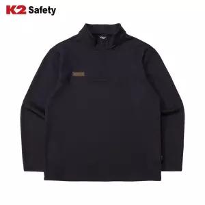 [케이투세이프티] 편한워크웨어 TS-F3201 (네이비) 기모 동계티셔츠
