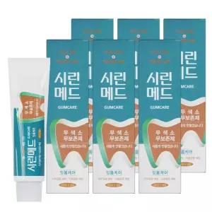 시린메드 검케어민트 치약 125g 6개 시린이케어 무불소 무색소 잇몸 약국 치약