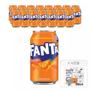 [코카콜라] 환타 오렌지, 350ml, 24개 + 증정(조앤프렌즈 키캡키링, 주문시 100% 증정)