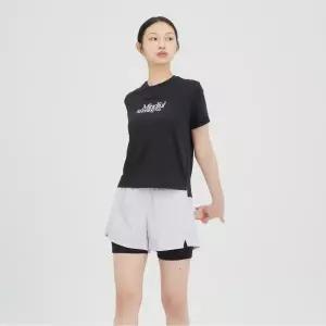 [롯데백화점]휠라 쿨링 기능성 크롭 반팔티 FS2RSH2253F_BLK