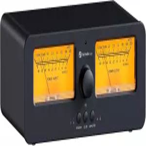 Fosi 오디오 LC30 VU 미터 증폭기 스피커 셀렉터 스위치 박스 비주얼라이저 2인치 빈티지 스위처 고출력